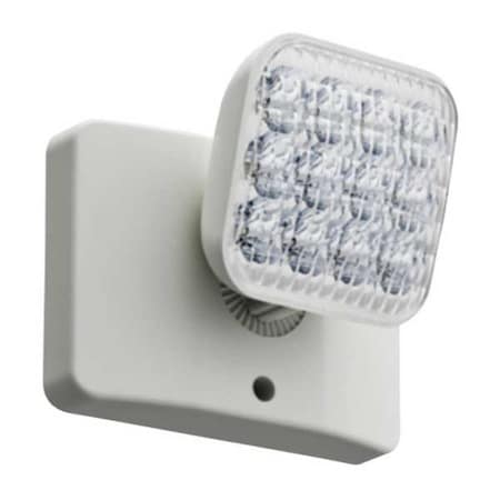 Lithonia Lighting Remote Head, LED, Plastic, White ERE W SGL SQ M12