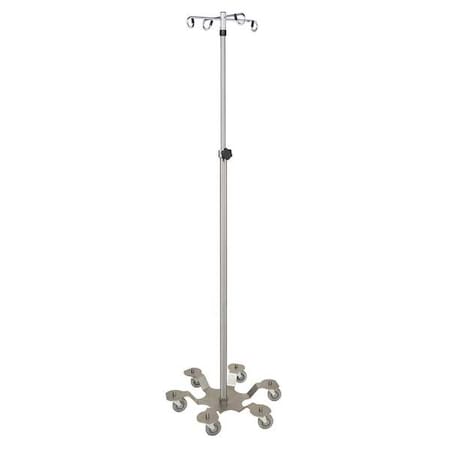 Blickman IV Pole, SS, 90" H, 4 Hooks 1371SS-4