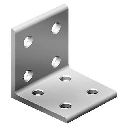 Fath InsideCornerBracket, Alum, Gry, 50mm, 48mm 093WD5151