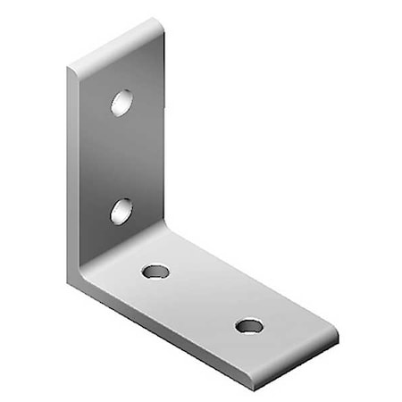 Fath InsideCornerBracket, Alum, Gry, 4mm, 23mm 093WD2551