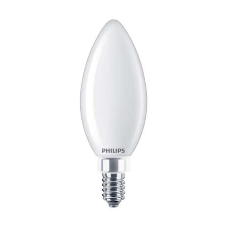 Philips LED, 5 W, B11, Candelabra Screw (E12) 5B11/PER/CRI95WG/FR/G/E12/WGD 1CT T20