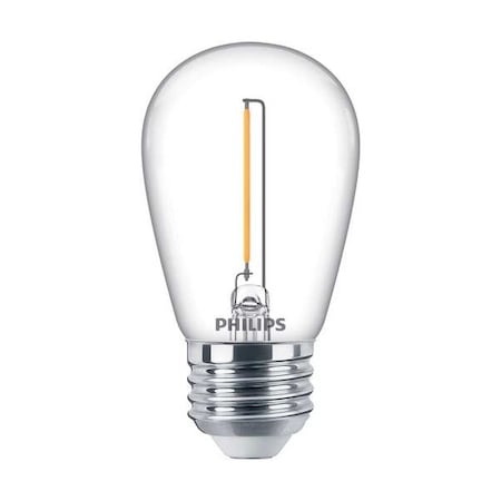 Philips LED, 1 W, S14, Medium Screw (E26) 1S14/VIN/827/CL/G/E26/ND 1CT