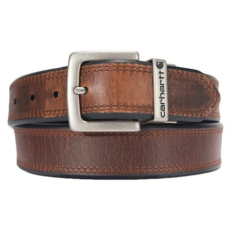 Carhartt Carhartt Reversible Belt, Black, Brown, Full Grain Leather, 58 in Length, 1 1/2 in Width A000550020119