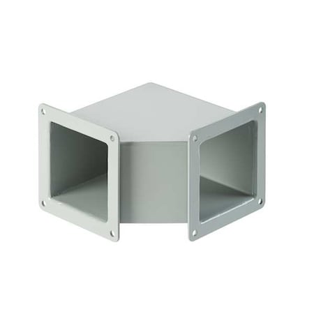 Nvent Hoffman Wireway 90 Degree Elbow, 12 Type, 12 Rating, Mild Steel, Powder Coated F88WE90