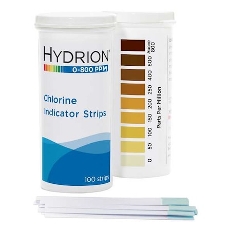 Hydrion Test, 0 to 800 ppm Free Chlorine, PK6 CH-800