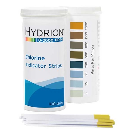 Hydrion Test, 0-2,000 ppm Free Chlorine CH-2000
