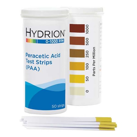 Hydrion Test, 0-1,000 ppm Peracetic Acid, PK6 PAA-1000