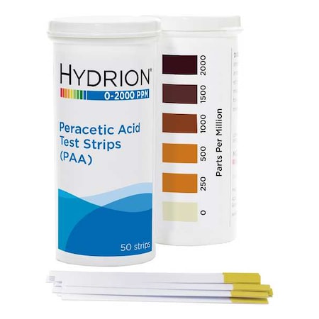 Hydrion Test, 0-2,000 ppm Peracetic Acid, PK6 PAA-2000