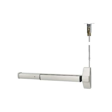 Corbin Russwin Exit Device, Satin SS, Latch Bolt ED5860B W048 630