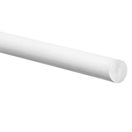 Zoro Select Buna-N Round Cord, 7/16"D, 50'L, 70A, White ZUSA-RC-1752