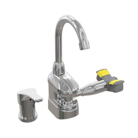 Bradley Plumbed Eyewash, Brass, Silver, For Use With, Emergency Eyewash S19-500M
