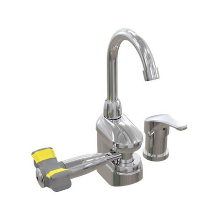 Bradley Plumbed Eyewash, Brass, Silver, For Use With, Emergency Eyewash S19-505M