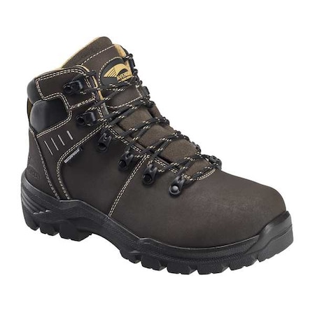 Avenger Safety Footwear Women's 6 in Polycarbonate Toe 6-Inch Work Boot, Dark Brown, 8, M, A7452 7452-8M