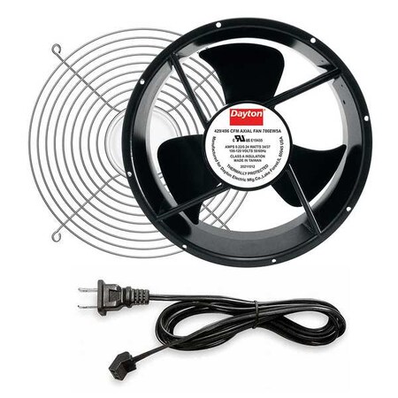 Dayton Axial Fan Kit 3 1/2 in D, 120V AC, 429/496 cfm 786EW5