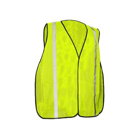 Condor Hi-Vis Safety Vest L, XL Class Not Rated Vertical Back, , Hook and Loop 0 Pockets, No Mic Tab 786F30