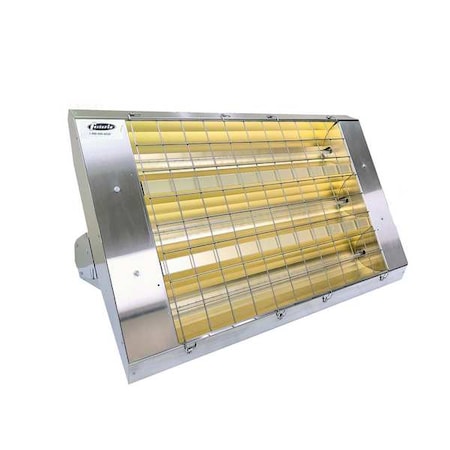 Fostoria Infrared Quartz Electric Heater, 1, 3 Phase, Stainless Steel, 480V AC P-60-343-THSS