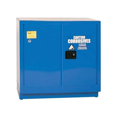Eagle Hazardous Material Storage Cabinet, 22 gal, 1 Shelves, Steel, 35 in W x 35 in H x 22 in D, Blue CRA70X