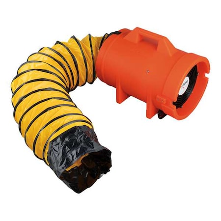 Allegro Industries Confined Space Blower, Black/Yellow, 11.25 in W 9532-15