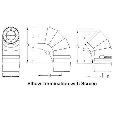 Heatfab Gas Vent Pipe 9414TERM