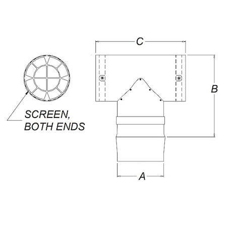 Heatfab Gas Vent Pipe 9490TEE