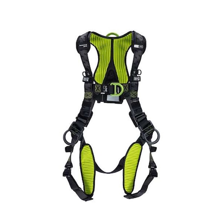 Honeywell Miller H700 Fall Protection Harness, 3XL/4XL, 420 lb, Quick-Connect Chest/ Quick-Connect Leg Straps H7IC3A4