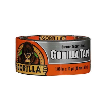 Gorilla Glue Duct Tape, Silver, 10 yd L, 1-7/8 in W 105463
