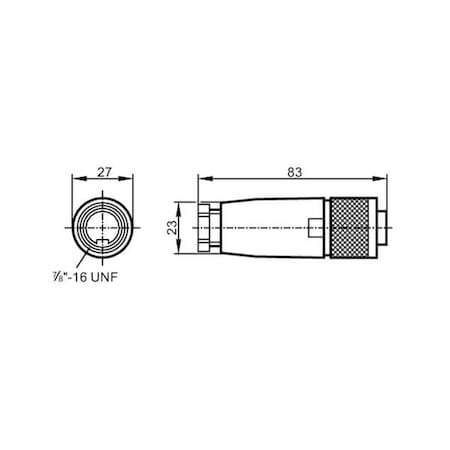 Ifm Wireable 7/8" mini connector L34115