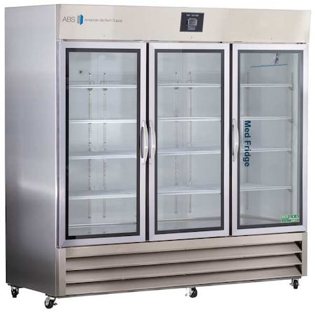 American Biotech Supply Refrigerator, 72 cu ft, 83-1/4" H, 81" W PH-ABT-HC-SSP-72G