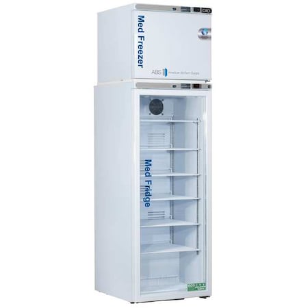 American Biotech Supply Refrigerator w/Freezer, 80-1/4"H, 23-3/4"W PH-ABT-HC-RFC12GA-CAD