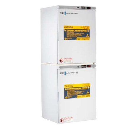 American Biotech Supply Refrigerator w/Freezer, 65-3/8"H, 23-5/8"W ABT-HC-FRFC10