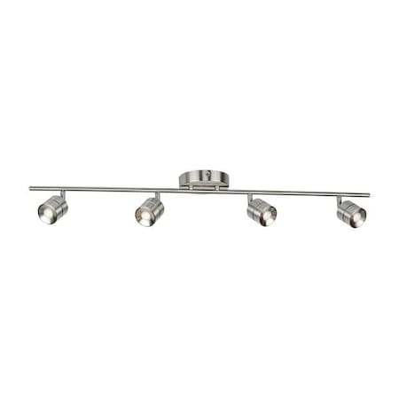 Afx Core 4 Light LED Fixed Rail, Nickel CRRF4450L30SN