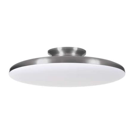 Afx LED Flush Mount, 15 in D, Silver, Steel SKYF15LAJD1SN