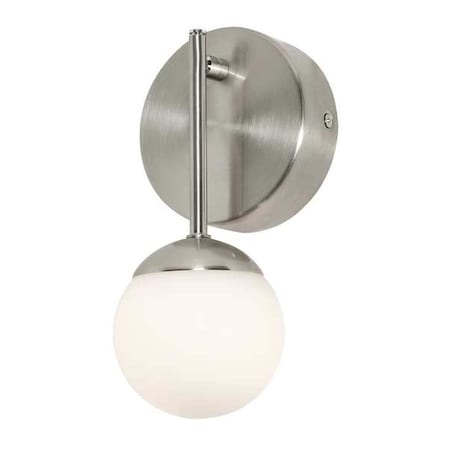 Afx Pearl1LightLEDSconce, Silver, Metal, 4inL PRLS0409L30D1SN