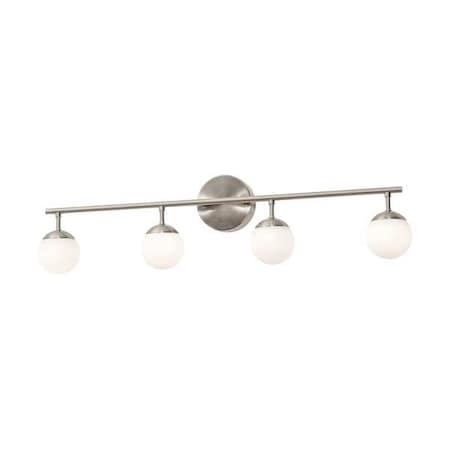 Afx Pearl4LightLEDVanity, Silver, Metal, 32inL PRLV3208L30D1SN