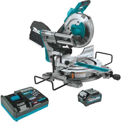 Makita Cordless Miter Saw, 10 in Blade Dia., Max Blade Speed: 3,600 RPM 5/8 in Arbor Size GSL03M1