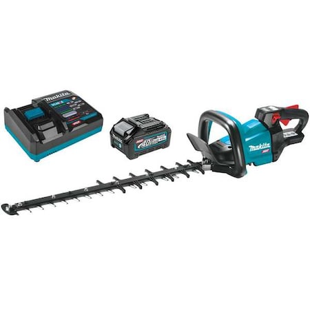 Makita Cordless Battery-Powered Hedge Trimmer Kit, Single-Sided 24 in L Blade, 40V Cordless, 40 V GHU01M1