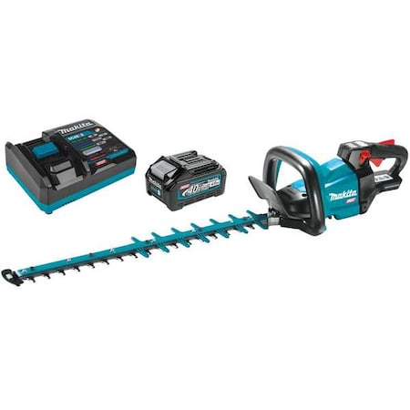 Makita Cordless Battery-Powered Hedge Trimmer Kit, Double-Sided 24 in L Blade, 40V Cordless, 40 V GHU02M1