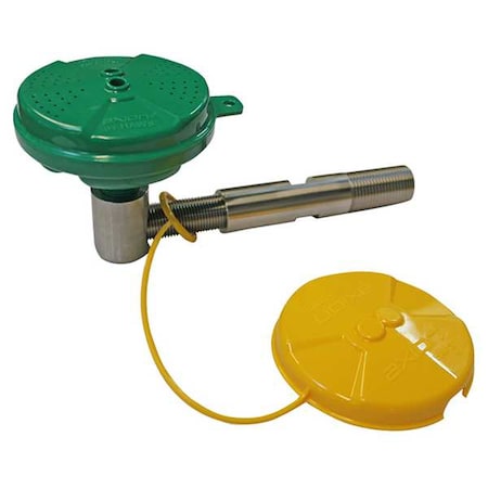 Haws Eyewash Spray Head, Plastic, Stainless Steel, Green, For Use With, Most Bradley Halo Models AX15