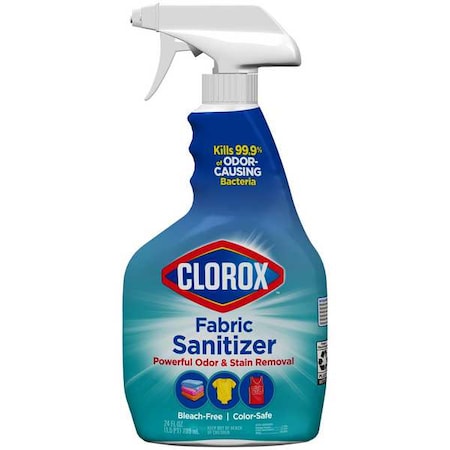Clorox Fabric Sanitizer, Trigger Spray Bottle, Active Clean, Clear, 6 PK 32150
