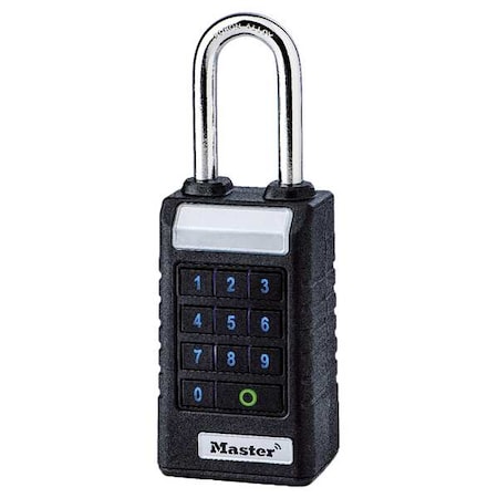 Master Lock Padlock, 2-3/8"Vertical Shackle Clearance 6400LJENT