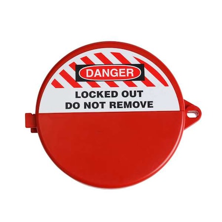 Brady Ball Valve Lockout, 6 1/4 in W, Plastic 151749