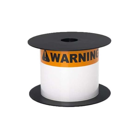 Brother Pre-CutLabelStockRoll, Orange/White, Gloss BMSLT35WARN