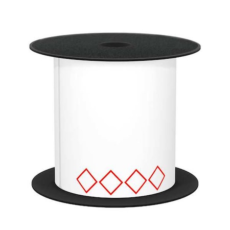 Brother Pre-CutLabelStockRoll, Red/White, Gloss BMSLT34GHS4V2