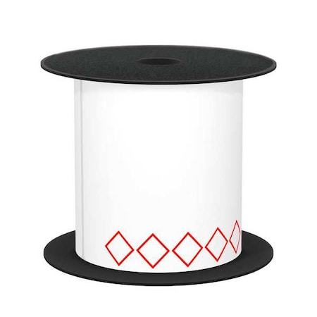 Brother Pre-CutLabelStockRoll, White/Red, Gloss BMSLT46GHS5V2