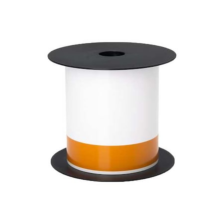 Brother Pre-CutLabelStockRoll, Orange/White, Gloss BMSLT406AFC100