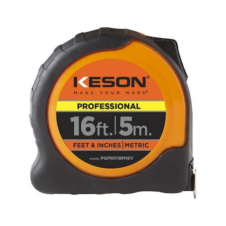 Keson Metric and SAE Tape Measure PGPRO18M16V