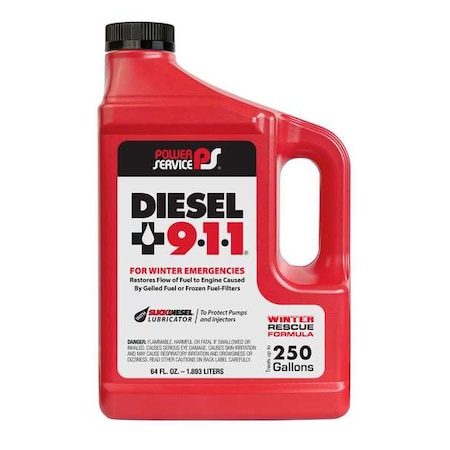 Power Service Gelled Diesel Fuel Additive, 64 oz Size PS008064