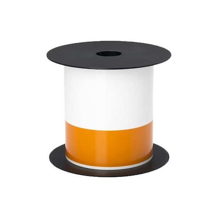 Brother Pre-CutLabelStockRoll, Orange/White, Gloss BMSLT406AFC150