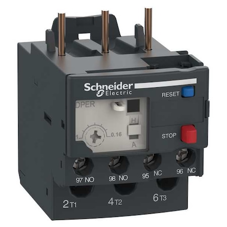 Schneider Electric IEC Overload Relay, 1NC/1NO, 0.10 A Min current, 0.16 A Max current, 690V AC DPER01