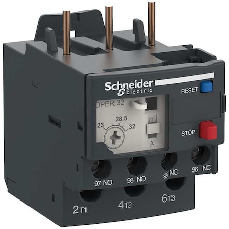 Schneider Electric IEC Overload Relay, 1NC/1NO, 23 A Min current, 32 A Max current, 690V AC DPER32